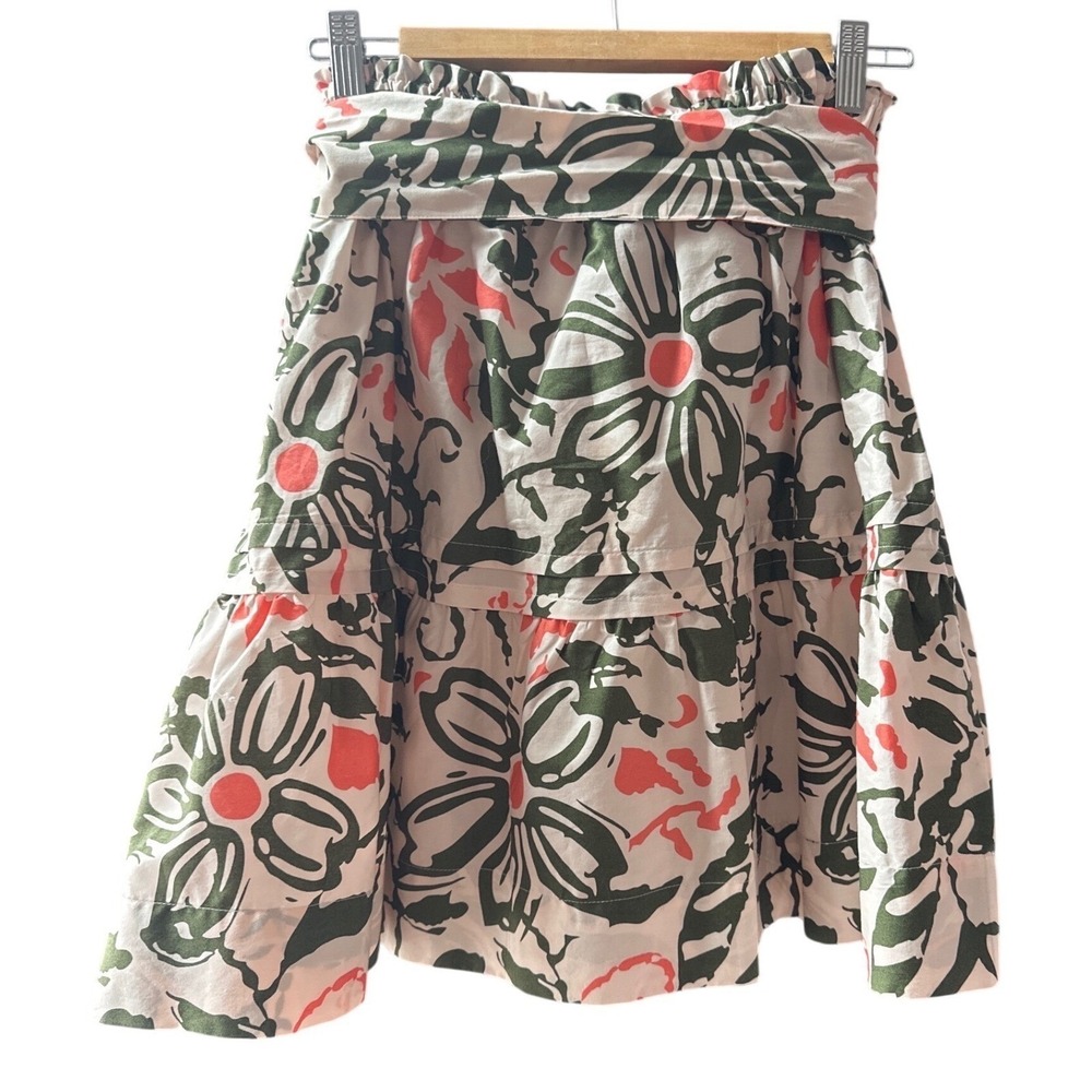 Anthropologie Bettina Paperbag Mini Skirt NWT Floral Cottagecore Boho M - Picture 5 of 6